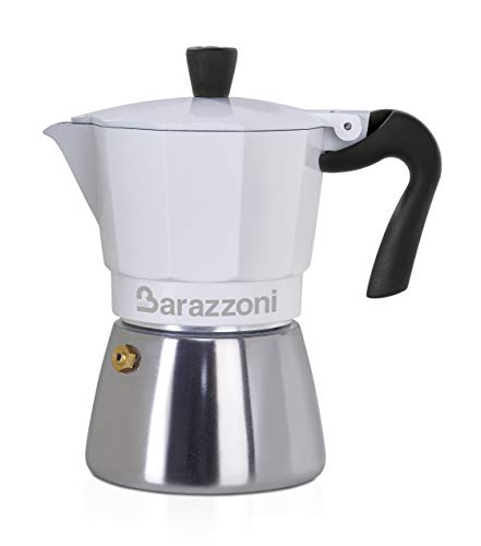 Barazzoni Moka Kaffeemaschine Ibrida 6 TZ-passend für Induktion, Stahl