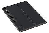 Samsung Book Cover Keyboard Slim EF-DX810 für das Galaxy Tab S9+ / Tab S9 FE+, Einteiliges Tablet Cover, Tablet-Hülle, schlankes, leichtes Design, QWERTZ-Tastatur, POGO-Pin, S Pen Fach, Schwarz