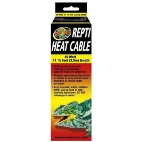Zoo Med RHC-15E Repti Heat Cable, 15 W, 3.5 m Heizkabel, Wärmequelle im Terrarium