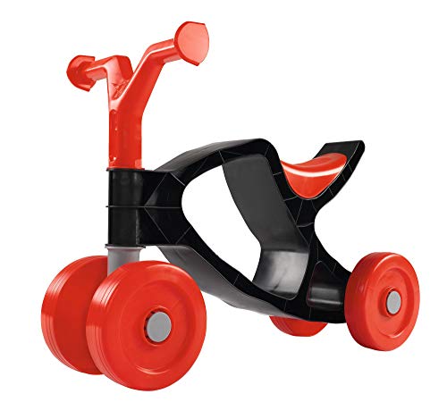 BIG - Flippi - Laufrad in rot und dunkel-grau, Rutschrad mit bis zu 25kg Tragkraft, handlich und platzsparend, Kleinkinder Fahrrad für Kinder ab 18 Monaten