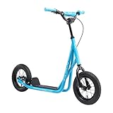 BLUE GORILLAZ Roller Kinderroller Tretroller Kickscooter für Jungen, Mädchen ab 6-7 Jahre | 12 Zoll Scooter mit Luftreifen | Blau