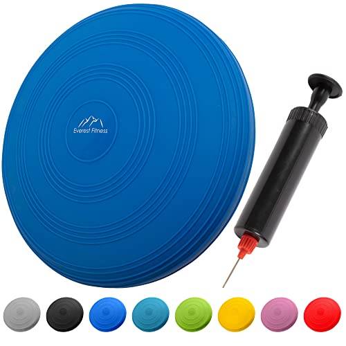 EVEREST FITNESS Balancekissen - Luftkissen mit 33 cm Durchmesser - Ballsitzkissen zur Stärkung der Balance - Orthopädisches Sitzkissen zur Linderung von Rückenschmerzen