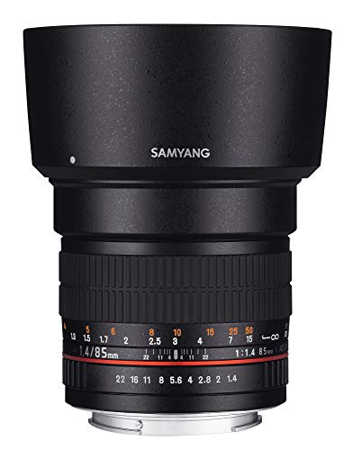 Samyang 85/1,4 Objektiv DSLR Sony A manueller Fokus Fotoobjektiv, Porträtobjektiv schwarz