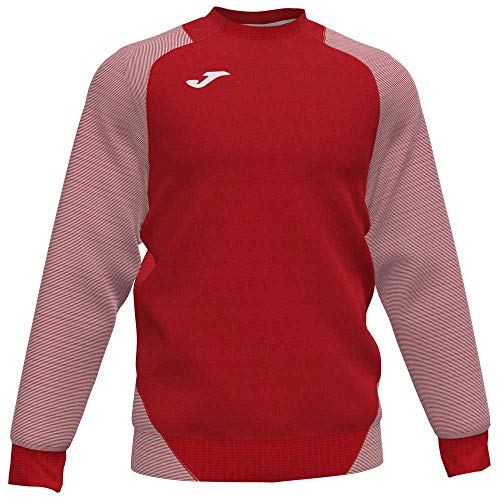 Joma Herren Essential Ii Sweatshirts, Rot/Weiß, 2XL