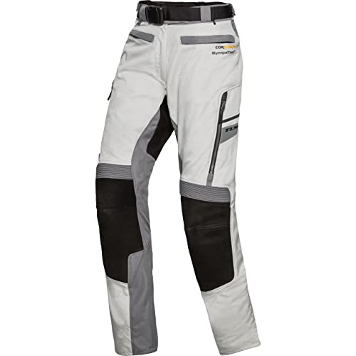 FLM Motorradhose Touren Damen Leder-Textilhose 4.0 grau/schwarz L, Tourer, Ganzjährig