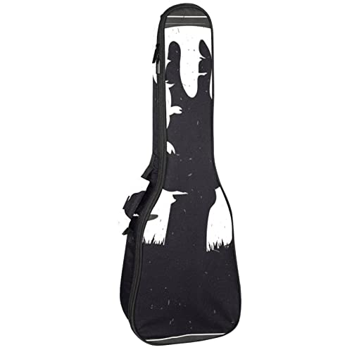 Ukulele Koffer Zombie-Hand Ukulele Tasche 21 Zoll Wasserdicht Oxford Gig Bag Mit Tasche Für Jungen Mädchen