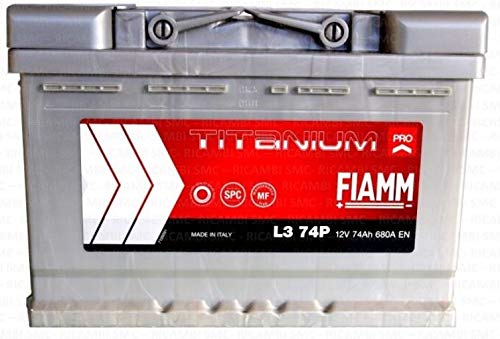 FIAMM Titanium L374 Autobatterie, 74 Ah 680 A, Pluspol rechts