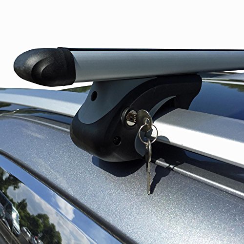 VDP VDPSC-R-005-120 L120 Lockable Aluminium Roof Rack, Roof Bar, Holds up to 90 kg