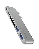ICY BOX IB-DK4036-2C Thunderbolt 3 DockingStation für New MacBook Pro, 3x USB 3.0 (Type-A/Type-C), 1x Thunderbolt 3, Kartenleser (SD/microSD), silber