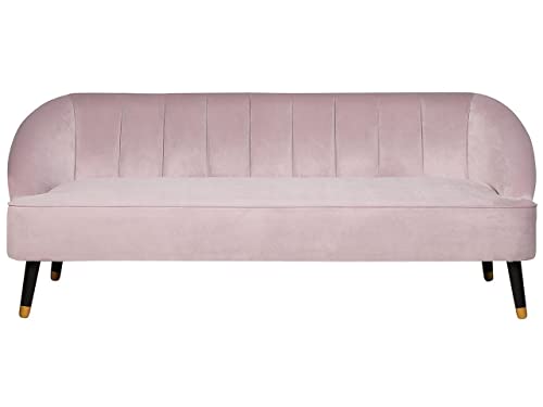 Beliani Modernes Sofa aus rosan Samtstoff Alsvag