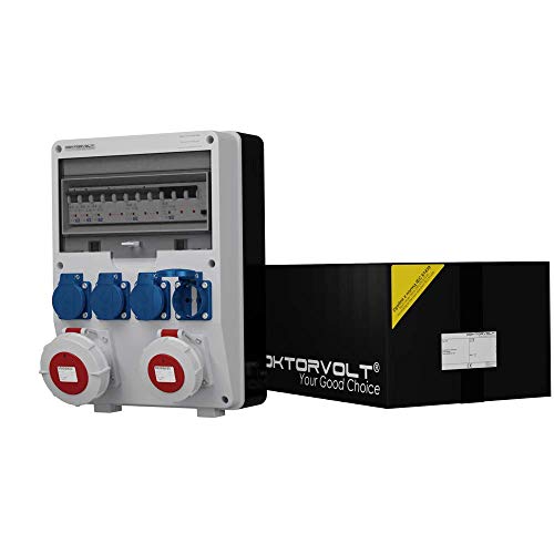 Stromverteiler IP54 TD-S/FI 1x16 1x32 4x230 Baustromverteiler Wandverteiler 6626