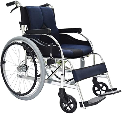 Rollstuhl Transport-Rollstuhl Klappbarer Rollstuhl Transport-Rollstuhl Manuelles Rollstuhl-Pedal aus klappbarer Armlehne aus Aluminiumlegierung mit Handbremse Strandrollstuhl