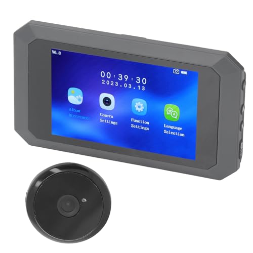 BusoTh 1080P Digitaler Türspion mit 3,97-Zoll-Bildschirm, 2-MP-Gucklochkamera mit Infrarot-Nachtsicht, 135-Grad-Sicht, Bewegungserkennung, Multifunktional, Smart Life App-kompatibel