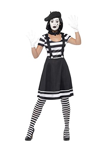 Smiffys 24627M - Damen Pantomime Kostüm, Größe: 40-42, schwarz