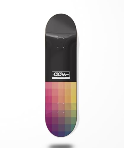 Skateboard Skateboard Deck Board Aow Pixels Black 8.6