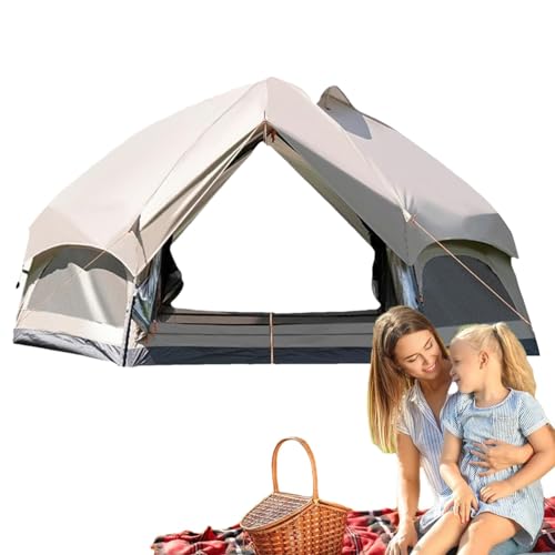 Aibyks Familien-Campingzelt,Zelte für Camping | Campingzelte Tragbares Familienzelt | Wetterfestes Campingzelt, Instant-Kabine, Outdoor-Zelt mit großer Kapazität, einfacher Aufbau
