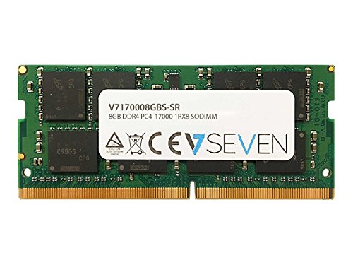 V7 V7170008GBS-SR Notebook DDR4 SO-DIMM Arbeitsspeicher 8GB (2133MHZ, CL15, PC4-17000, 260pin, 1.2V, Single Rank)