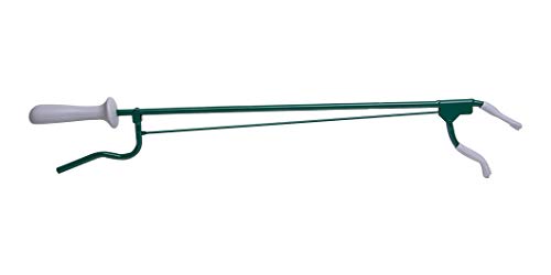 Pflegehome24® Greifhilfe Handgreifer Greifzange Metall, ca. 60cm grün
