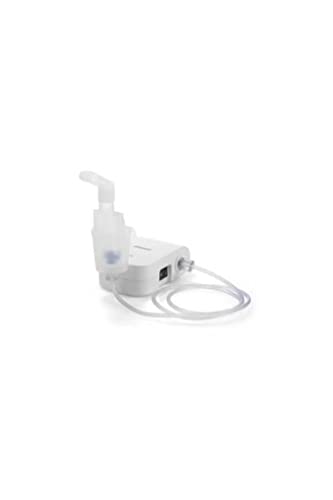 Omron C803 Inhalationsgerät, weiß, klein, kompakt und leise - schafft Erleichterung bei Atemwegserkrankungen und hilft Allergiesymptome zu lindern