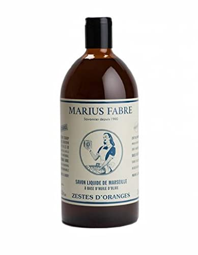 Flüssigseife mit ätherischen Ölen, Marius Fabre "Nature", Nachfüllflasche 1000 ml, Orangenschale