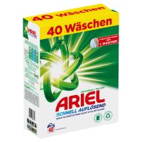 Ariel Pulverwaschmittel, Universal+ Waschmittel, 2.4 kg, 40 Waschladungen, Ausgezeichnete Fleckenentfernung, Schnell Auflösend Gegen Pulverrückstände Selbst In Kaltem Wasser