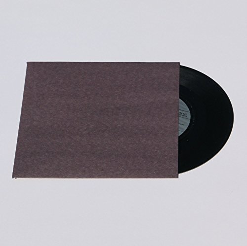 200 St. 12 Zoll LP Premium Innenhüllen anthrazit/schwarz Maxi Single Vinyl Schallplatten ohne Mittelloch edles 80 gr. Papier