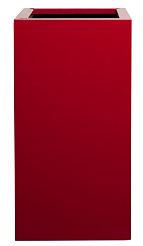 Hobby Flower Steel Plus - Pflanzengefäß mit Einsatz-System 35 x 35 x 70 cm rot
