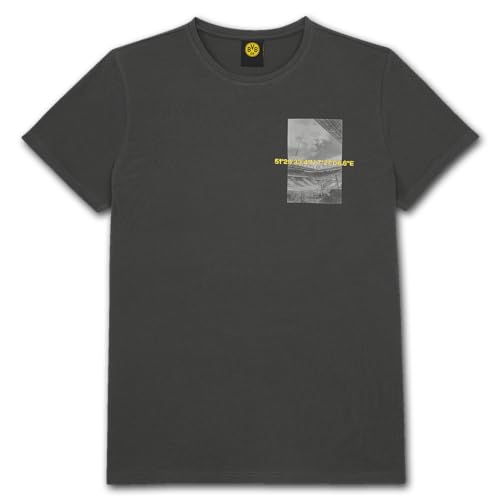 BVB T-Shirt Nostalgie, Shirt anthrazit, Cotton in Conversion, Stadionjubiläum 50 Jahre, Gr. L