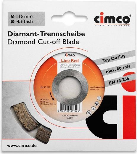 Cimco diamanttrennscheibe 20 8752 - , remscheid - 1 stk!!! (208752)