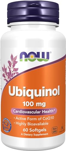 Now Supplements, Ubiquinol, aktive Form von CoQ10, 100 mg, 60 Softgels, Labor-getestet, glutenfrei, sojafrei, gentechnikfrei