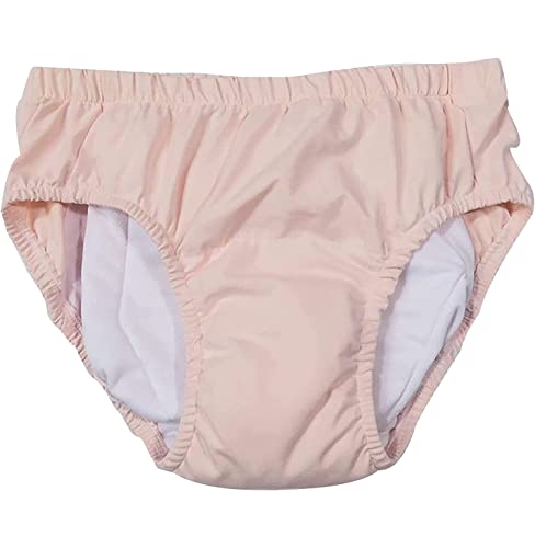 MOLKKI Unterhosen für Frauen Mit Inkontinenz, Inkontinenz Slip Knöpfbar, Inkontinenz-Shorts Windelabdeckung für Erwachsene Einfach Anzuziehen Und Zu Entfernen Pink,XXXL