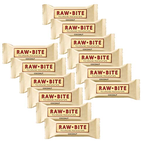 Raw Bite - Coconut Riegel - Frucht-Nussriegel mit feinen Kokosraspeln, Größe:6 x 50 g