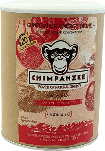 CHIMPANZEE Gunpowder Energy Drink á 600 g Wildkirsche (VE 1/Preis pro Dose) Ernährung, rot, Standardgröße