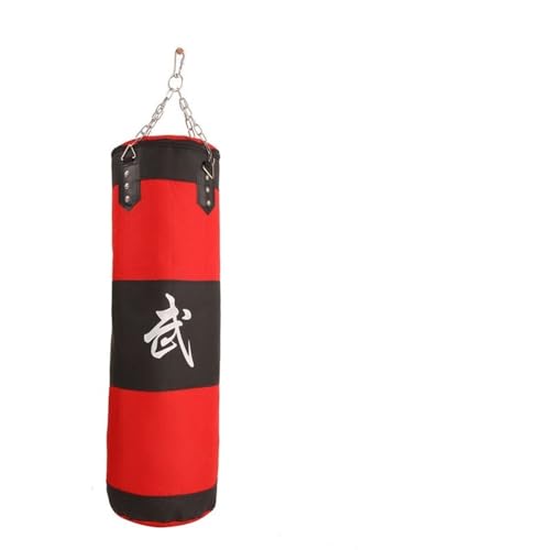 Boxsack Stehend Robuster Boxsack for das Fitnessstudio zu Hause, 100 cm Haken, hängender Boxsack, Sandsack, 80 cm, leer, Schwerer Kick Muay Thai Sandsack Boxsack Erwachsene (Color : 80CM)
