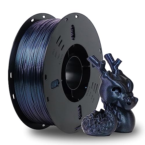 VOXELAB 3D-Drucker-Filament, 1,75 mm PLA Pro (PLA+) Filament, Maßgenauigkeit +/- 0,02 mm, 3D-Druckmaterial 1 kg/Spule (PLA, Brennendes Titan)