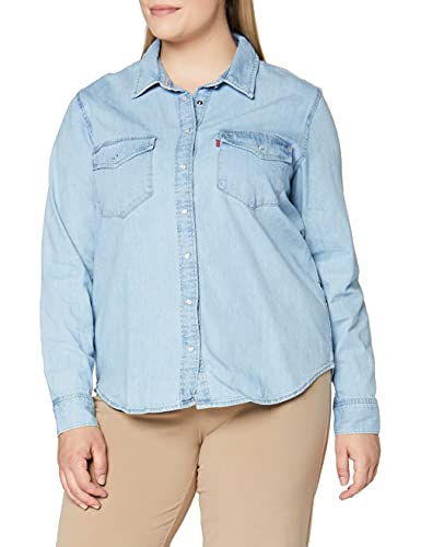 Levi's Damen Essential Western Hemd, Blau (Cool Out (2) 0001), XS