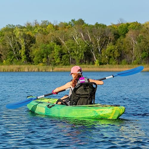 Fricienc 220cm Doppelpaddel Paddle Stechpaddel Für Kayak SUP Stand-Up Board Ruder Kanu Kajakpaddel Paddel Kajakfahren Surfboard Boot (Blau)
