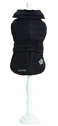 Croci C7274513 Steppjacke Bulldog, 55 cm, schwarz