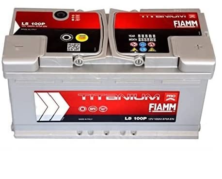 FIAMM Titanium Plus Autobatterie, 100 Ampere, Anlauf, 870A, EN