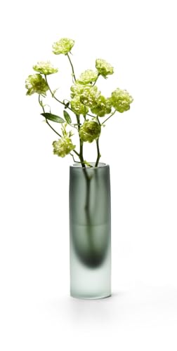 PHILIPPI - Nobis Vase aus geforstetem Glas - Handarbeit (Größe - S)