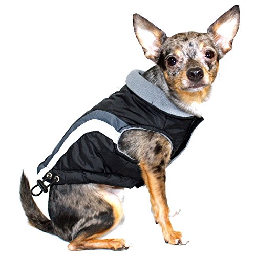 Hip Doggie HD-5SABK-XL Swiss Alpine Ski Vest Hundemantel, XL, schwarz