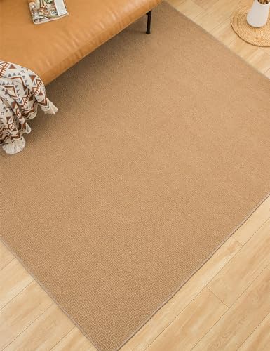 Nachahmung von Jute-Teppichen für das Wohnzimmer, geflochtener Jute-Sackleinen-Flickenteppich, natürlicher Jute-Geflecht-Teppich, handgewebter grober Jute-Innenbereich – Teppich für Kinderzimmer ( Col
