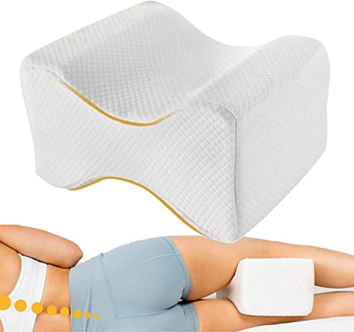 OrtoPrime Orthopädisches Kissen für Beine und Knie, Komfort, Beinkissen zum Schlafen der Seiten, entlastet den Druck, lindert Verspannungen und korrigiert den Rücken, Memory-Effekt