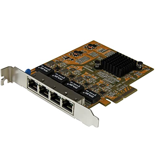 StarTech.com 4 Port PCIe Gigabit Netzwerkkarte, Quad Port PCI Express GbE NIC