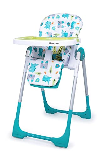 Cosatto Noodle 0+ Highchair - Compact, Height Adjustable, Foldable, Easy Clean, From birth to 15kg (Dragon Kingdom)