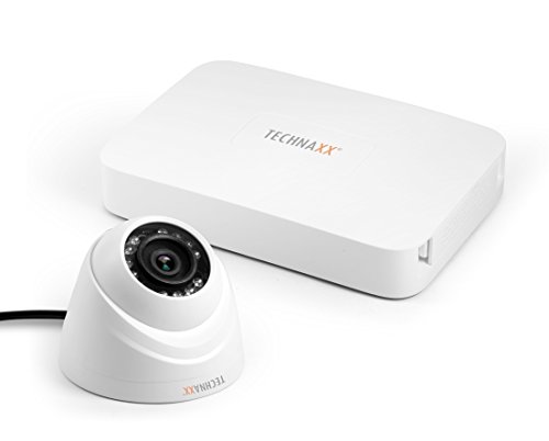Technaxx TX-49 4561 HD-CVI Überwachungskamera-Set 4-Kanal mit 1 Kamera 1280 x 720 Pixel