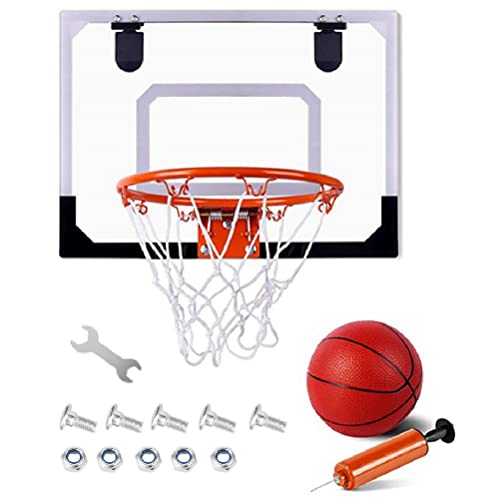 FYOBOT Mini-Basketballkorb Mini-Basketballkorb Innen-Mini-Basketball-Set zum Aufhängen An der Tür, mit Ball und Pumpe, Sportset