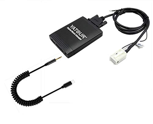 Compatible with VW AUDI Skoda Seat Stereo AUX Adapter, Digital Car Audio Interface with SD Card 3.5mm AUX In, Music Player (M06-VW12)