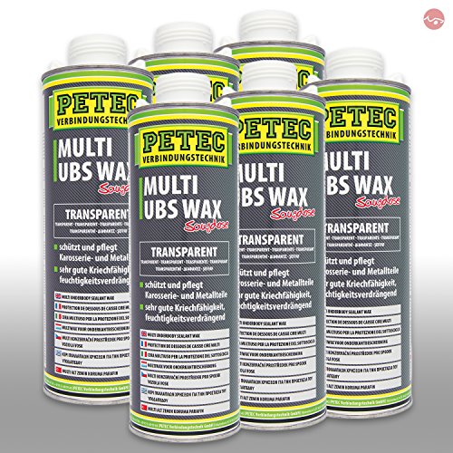 Petec_bundle 6X PETEC Multi UBS Wax Kautschukbasis Spray Dose TRANSPARENT 1.000 ML 73410