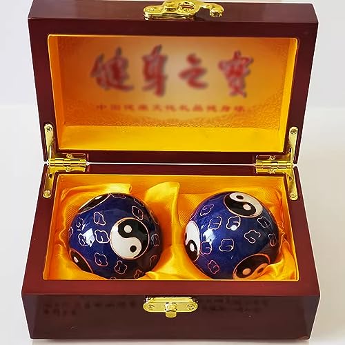 SchAan Qi Gong Kugeln Massagebälle Baoding Bälle Baoding Ball, chinesischer Massage-Übungs-Stressball(Color:12,Size:)